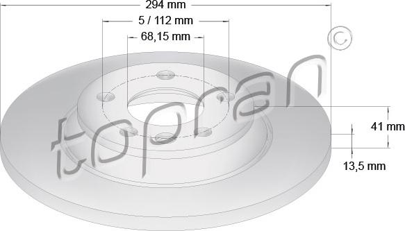 Topran 107 692 - Kočioni disk www.molydon.hr