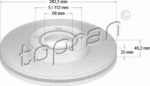 Topran 107 685 - Kočioni disk www.molydon.hr