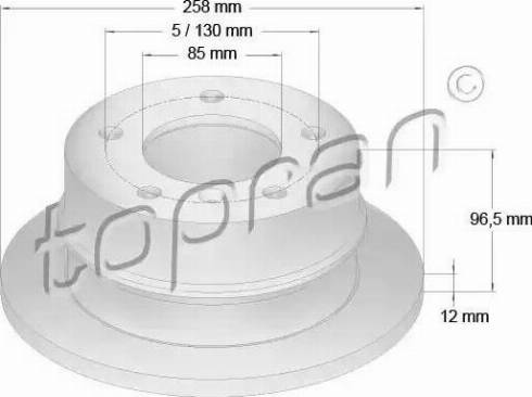 Topran 107 688 - Kočioni disk www.molydon.hr