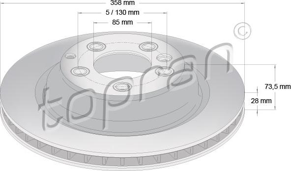 Topran 114 562 - Kočioni disk www.molydon.hr