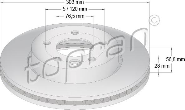 Topran 114 024 - Kočioni disk www.molydon.hr