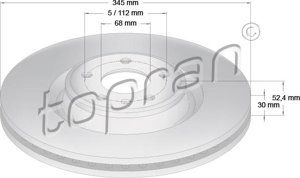 Topran 116 389 - Kočioni disk www.molydon.hr