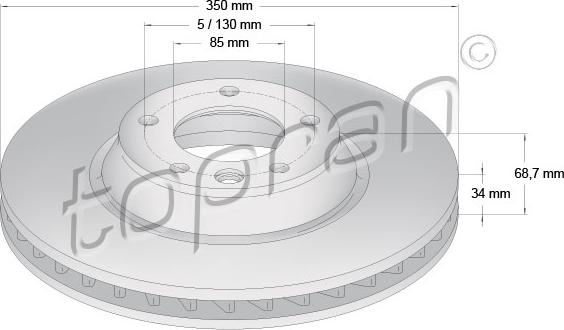 Topran 111 289 - Kočioni disk www.molydon.hr