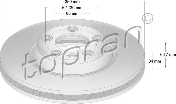 Topran 111 288 - Kočioni disk www.molydon.hr