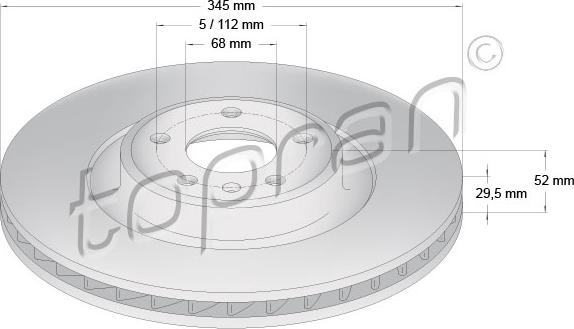 Topran 113 008 - Kočioni disk www.molydon.hr