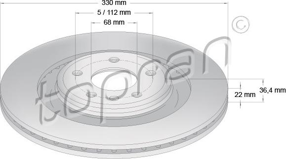 Topran 113 012 - Kočioni disk www.molydon.hr