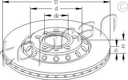 Topran 113 260 - Kočioni disk www.molydon.hr