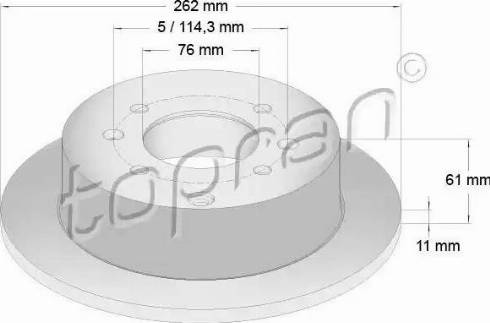 Topran 820 440 - Kočioni disk www.molydon.hr