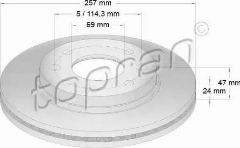 Topran 820 426 - Kočioni disk www.molydon.hr