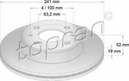 Topran 820 475 - Kočioni disk www.molydon.hr