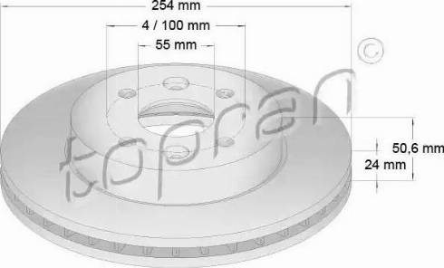 Topran 820 183 - Kočioni disk www.molydon.hr