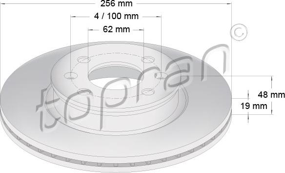 Topran 820 308 - Kočioni disk www.molydon.hr