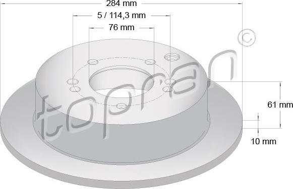 Topran 820 378 - Kočioni disk www.molydon.hr