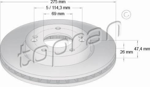 Topran 821 172 - Kočioni disk www.molydon.hr