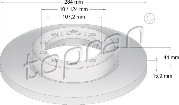 Topran 304 616 - Kočioni disk www.molydon.hr