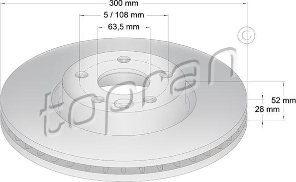 Topran 303 976 - Kočioni disk www.molydon.hr