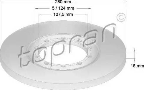 Topran 303 970 - Kočioni disk www.molydon.hr