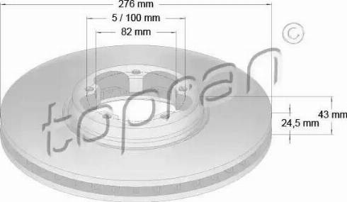 Topran 302 334 - Kočioni disk www.molydon.hr