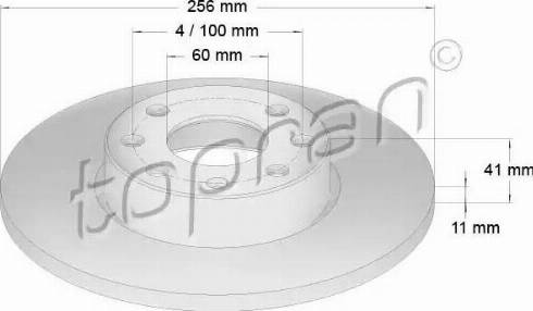 Topran 205 522 - Kočioni disk www.molydon.hr