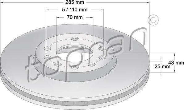 Topran 206 511 - Kočioni disk www.molydon.hr