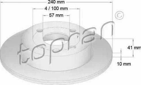 Topran 206 126 - Kočioni disk www.molydon.hr