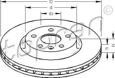 Topran 207 991 - Kočioni disk www.molydon.hr