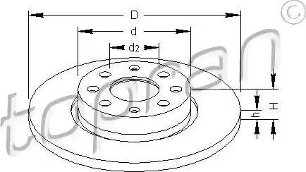 Topran 207 654 - Kočioni disk www.molydon.hr