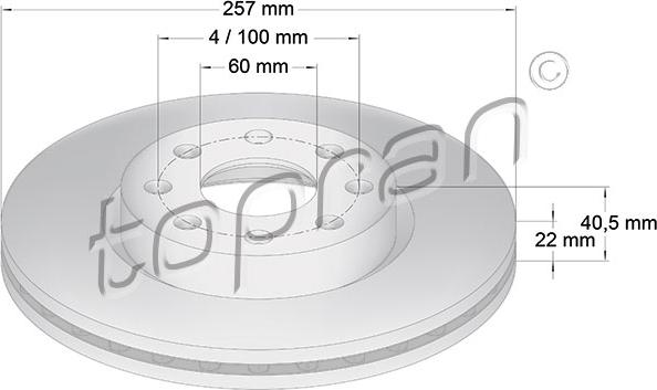 Topran 207 602 - Kočioni disk www.molydon.hr