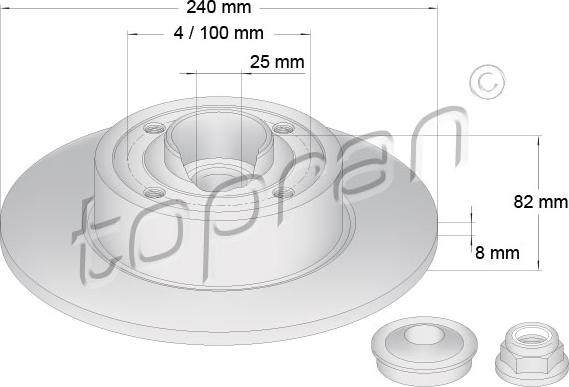 Topran 700 650 - Kočioni disk www.molydon.hr