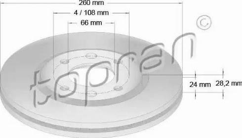 Topran 720 244 - Kočioni disk www.molydon.hr