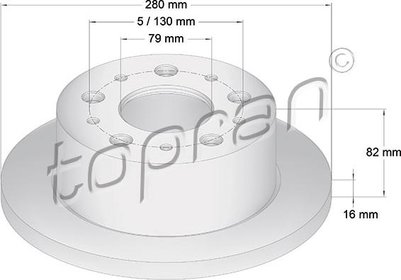 Topran 721 184 - Kočioni disk www.molydon.hr