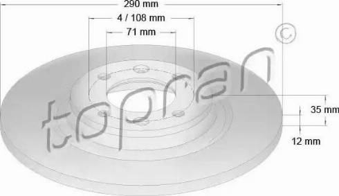 Topran 723 434 - Kočioni disk www.molydon.hr