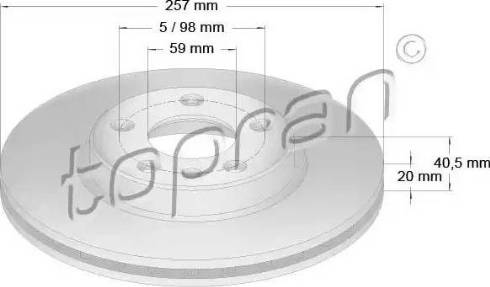 Topran 722 449 - Kočioni disk www.molydon.hr