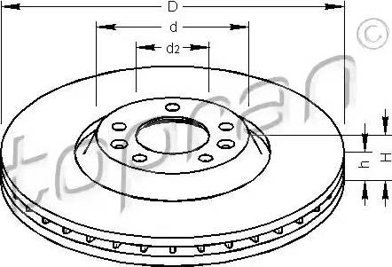 Topran 722 459 - Kočioni disk www.molydon.hr