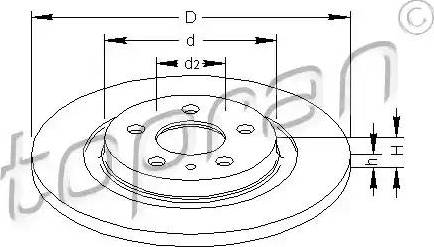 Topran 722 594 - Kočioni disk www.molydon.hr