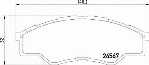 TOYOTA 04465-0K160 - Komplet Pločica, disk-kočnica www.molydon.hr