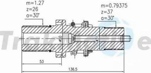 TrakMotive 35-0001 - Izlazno osovina, diferencijal www.molydon.hr