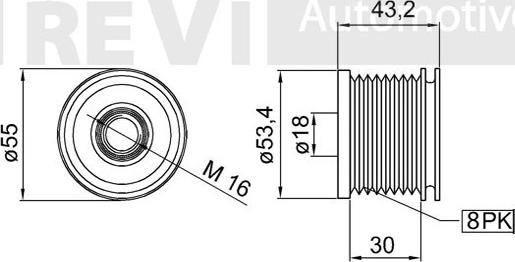 Trevi Automotive AP1090 - Remenica, alternator www.molydon.hr