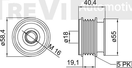 Trevi Automotive AP1097 - Remenica, alternator www.molydon.hr