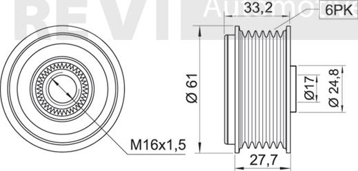 Trevi Automotive AP1041 - Remenica, alternator www.molydon.hr