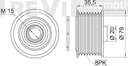 Trevi Automotive AP1059 - Remenica, alternator www.molydon.hr