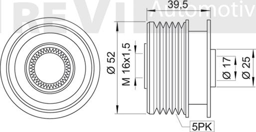 Trevi Automotive AP1055 - Remenica, alternator www.molydon.hr