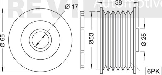 Trevi Automotive AP1051 - Remenica, alternator www.molydon.hr