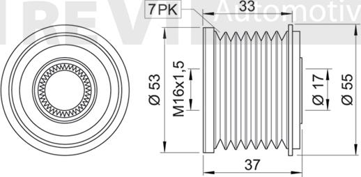 Trevi Automotive AP1060 - Remenica, alternator www.molydon.hr