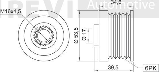 Trevi Automotive AP1062 - Remenica, alternator www.molydon.hr