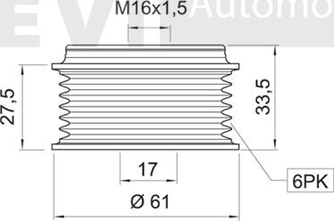 Trevi Automotive AP1006 - Remenica, alternator www.molydon.hr