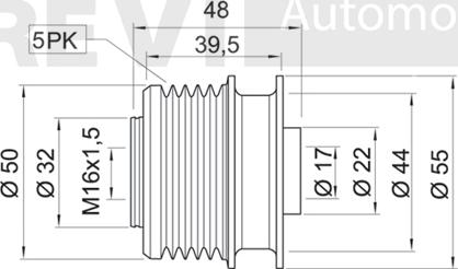 Trevi Automotive AP1014 - Remenica, alternator www.molydon.hr