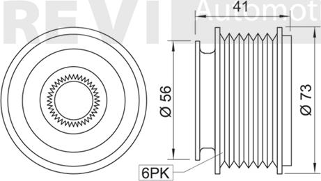 Trevi Automotive AP1011 - Remenica, alternator www.molydon.hr