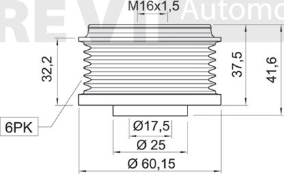 Trevi Automotive AP1018 - Remenica, alternator www.molydon.hr