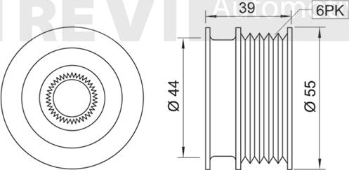 Trevi Automotive AP1012 - Remenica, alternator www.molydon.hr